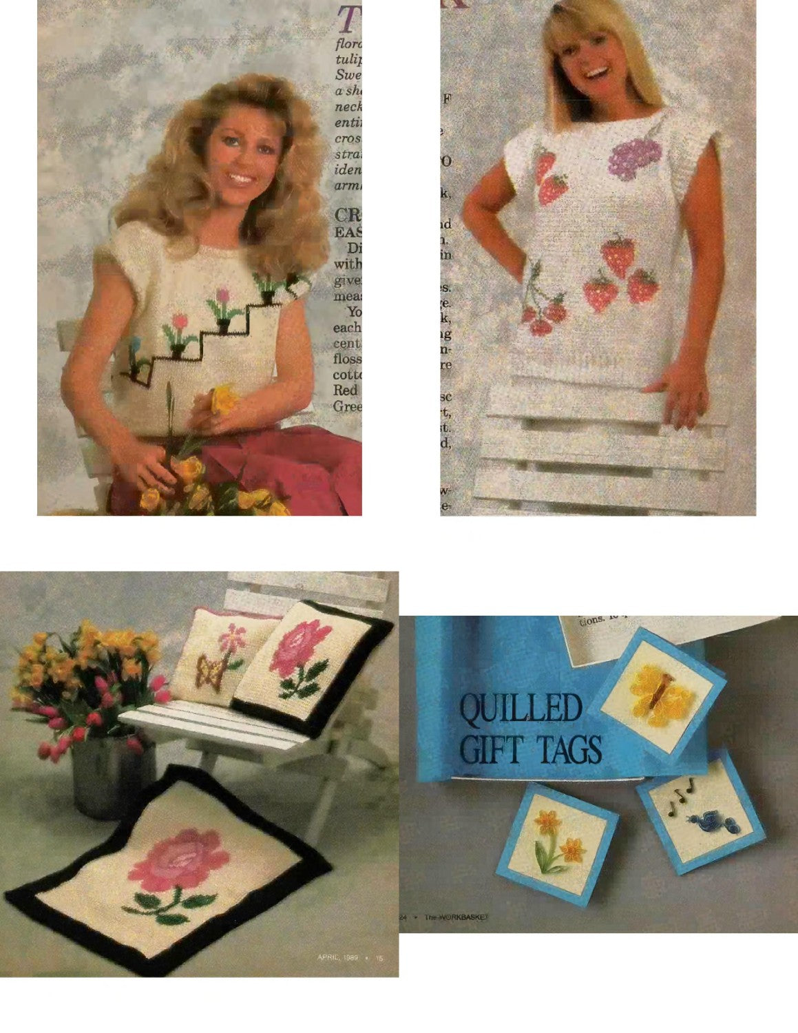 The Workbasket and Home Arts Magazine, April 1989 (Volume 54, Number 6)