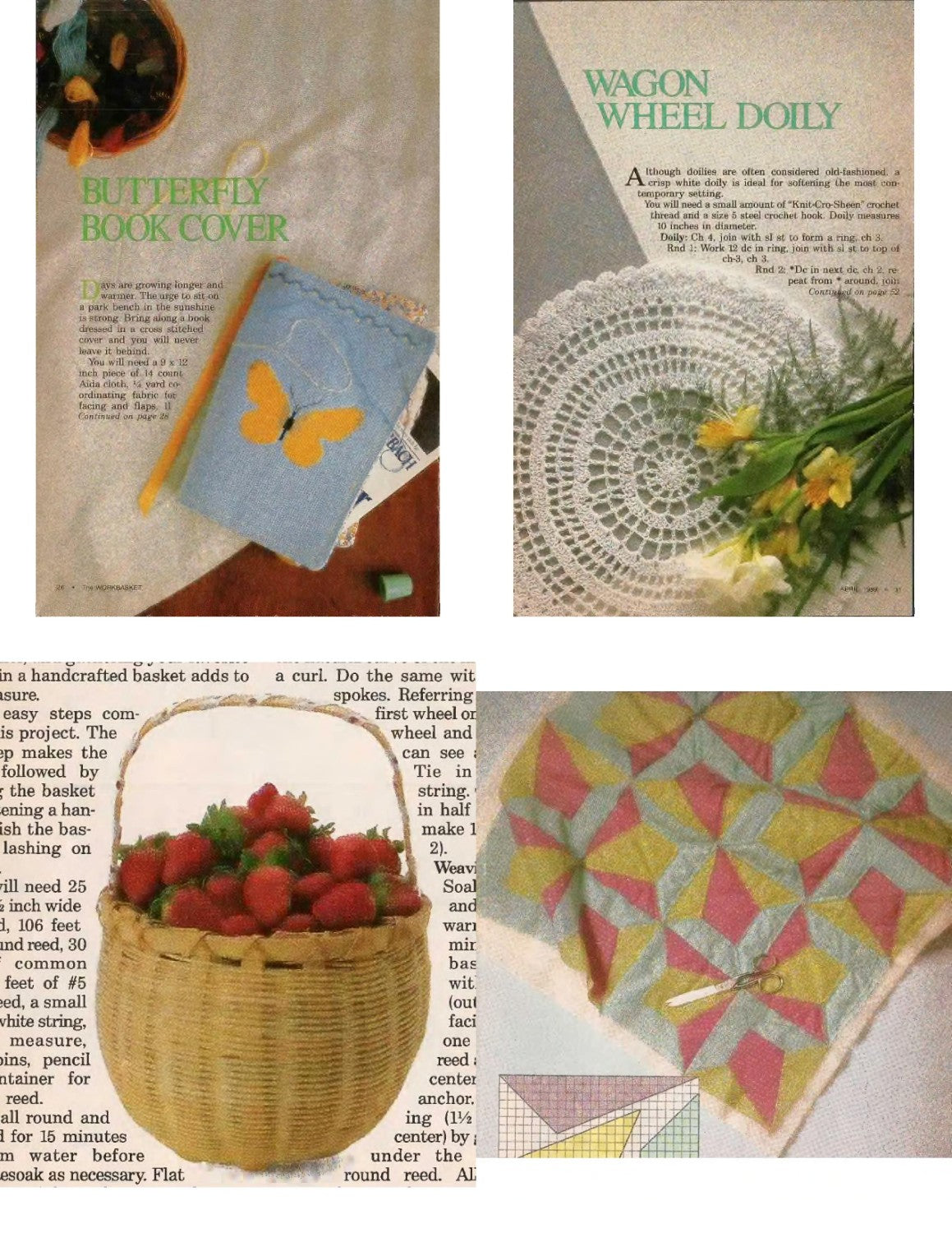 The Workbasket and Home Arts Magazine, April 1989 (Volume 54, Number 6)