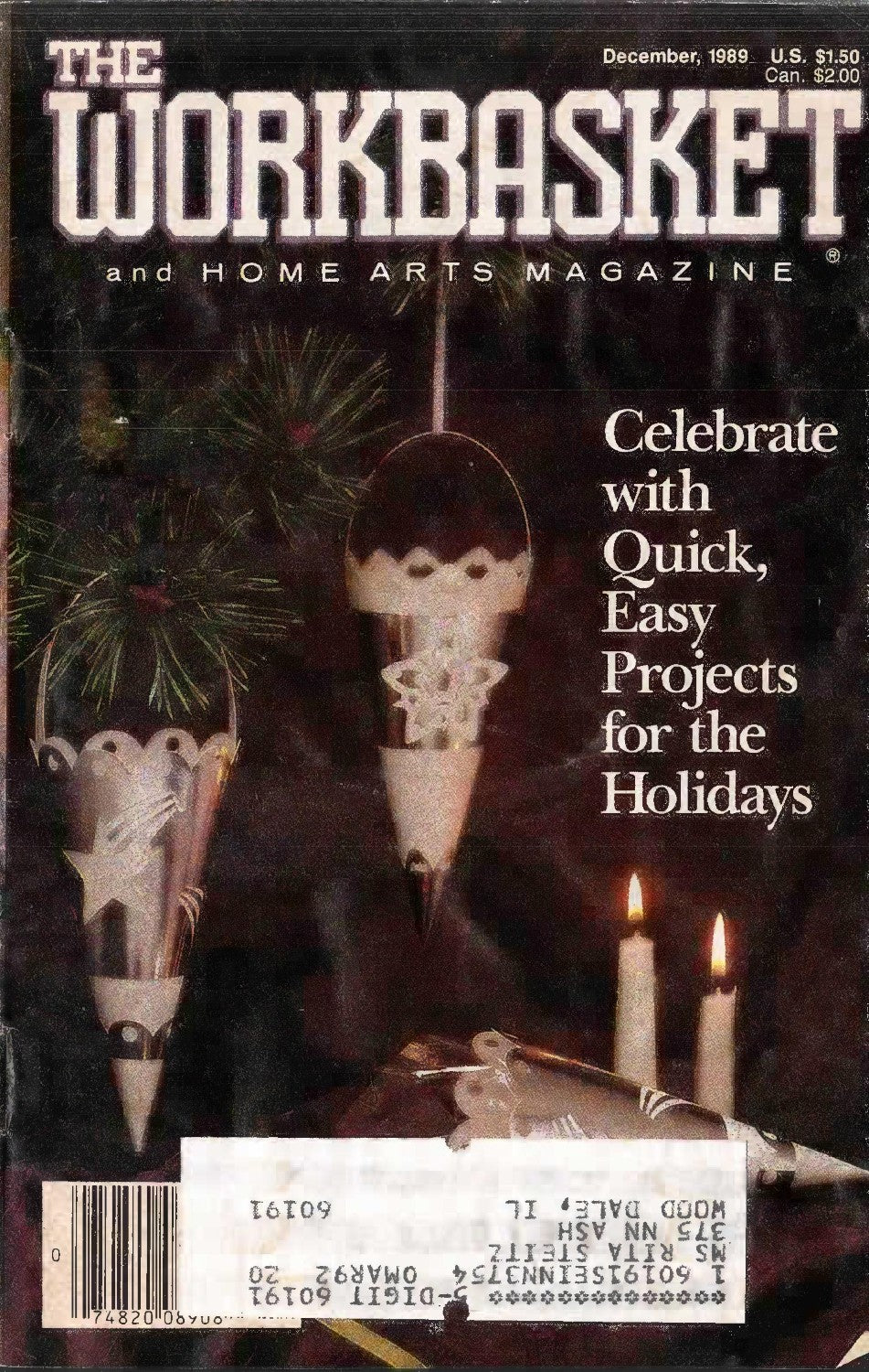 The Workbasket and Home Arts Magazine, November/December 1989 (Volume 55, Number 2)