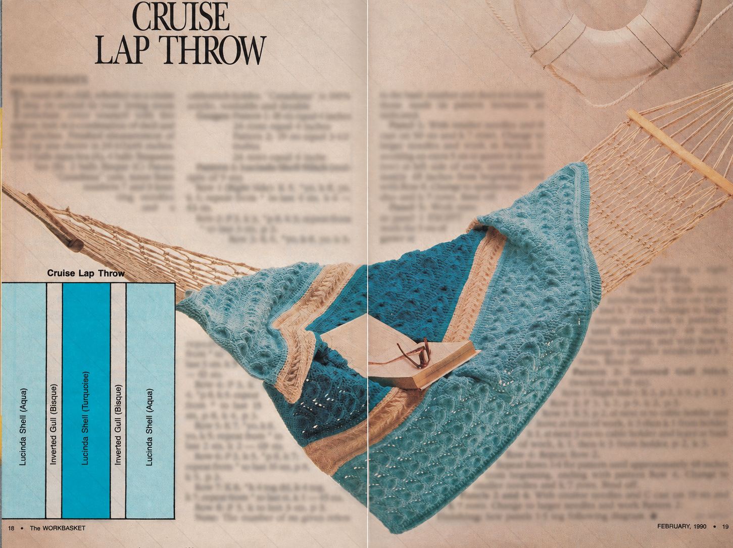 The Workbasket and Home Arts Magazine, February 1990 (Volume 55, Number 4)