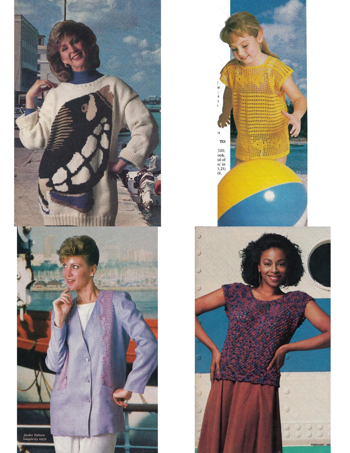The Workbasket and Home Arts Magazine, February 1990 (Volume 55, Number 4)