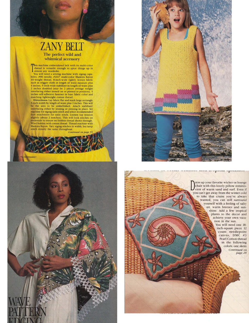 The Workbasket and Home Arts Magazine, February 1990 (Volume 55, Number 4)