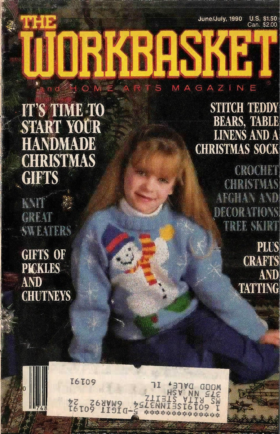 The Workbasket and Home Arts Magazine, June/July 1990 (Volume 55, Number 8)
