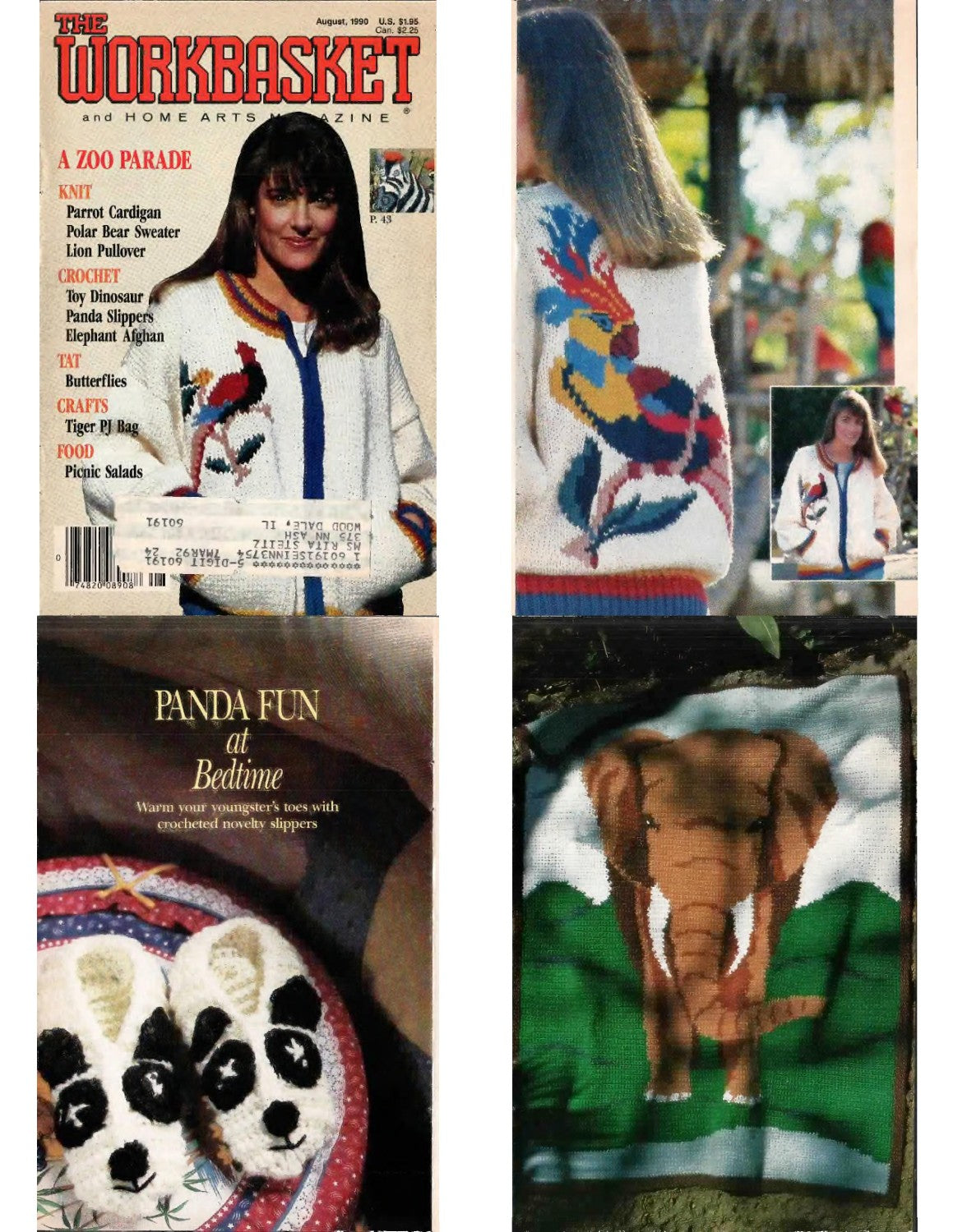 The Workbasket and Home Arts Magazine, August 1990 (Volume 55, Number 9)