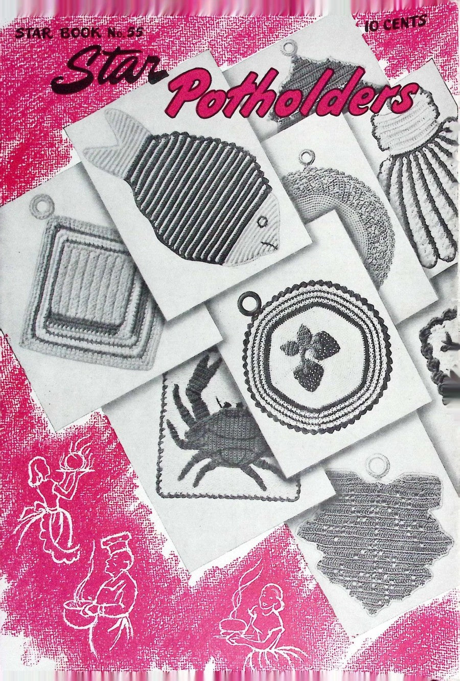 Star Potholders — American Thread Star Book No. 55, 1947