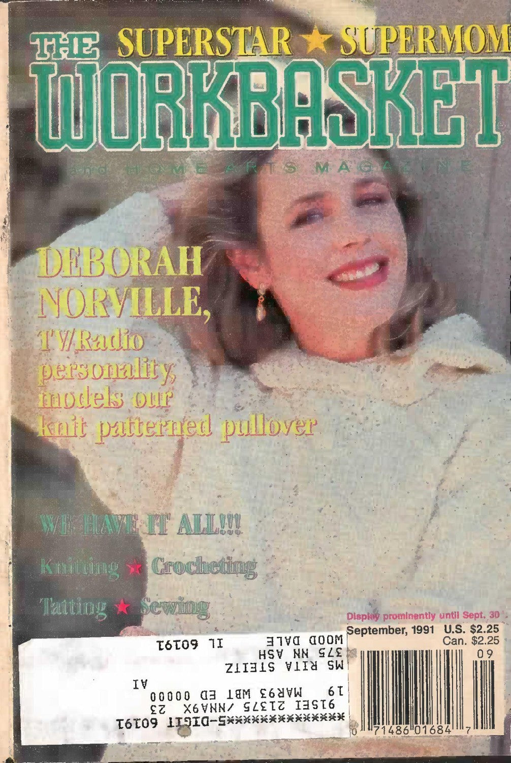 The Workbasket and Home Arts Magazine, August/September 1991 (Volume 56, Number 6)