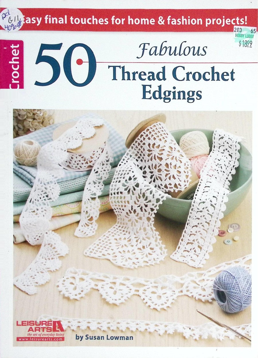 50 Fabulous Thread Crochet Edgings — Leisure Arts #5635, 2014