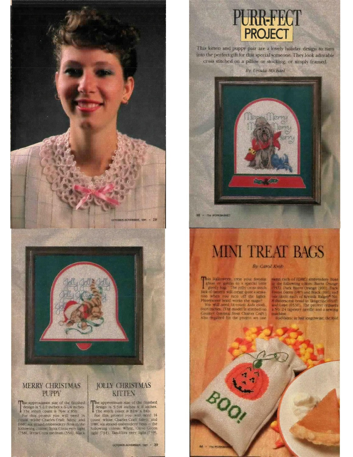 The Workbasket and Home Arts Magazine, October/November 1991 (Volume 57, Number 1)