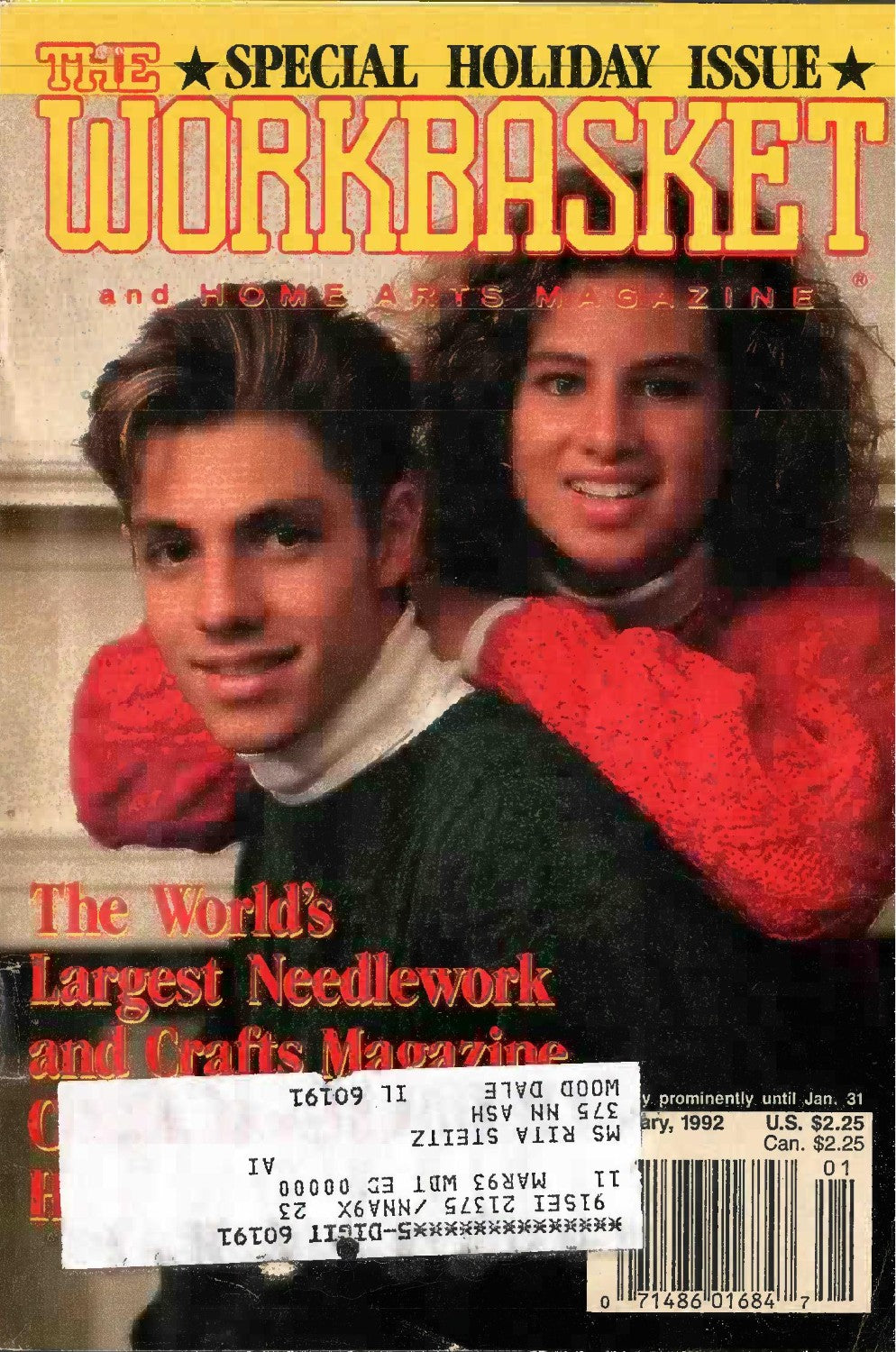 The Workbasket and Home Arts Magazine, December/January 1992 (Volume 57, Number 2) – Special Holiday Issue