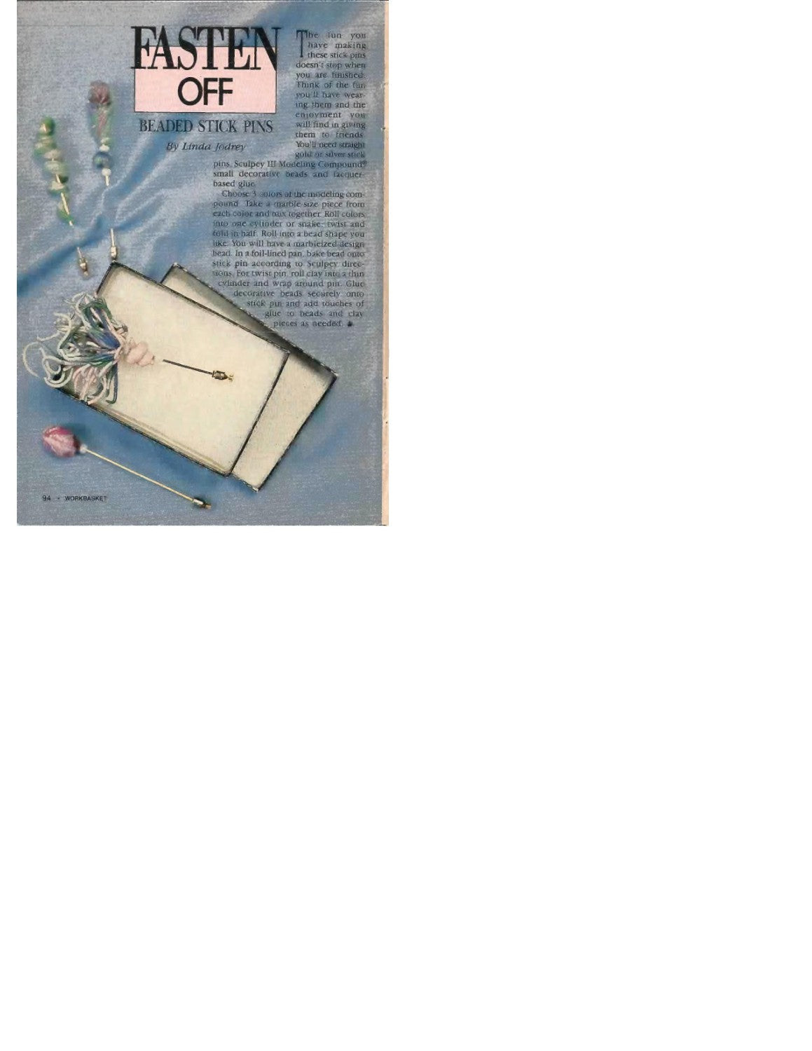 The Workbasket and Home Arts Magazine, June/July 1992 (Volume 57, Number 5)