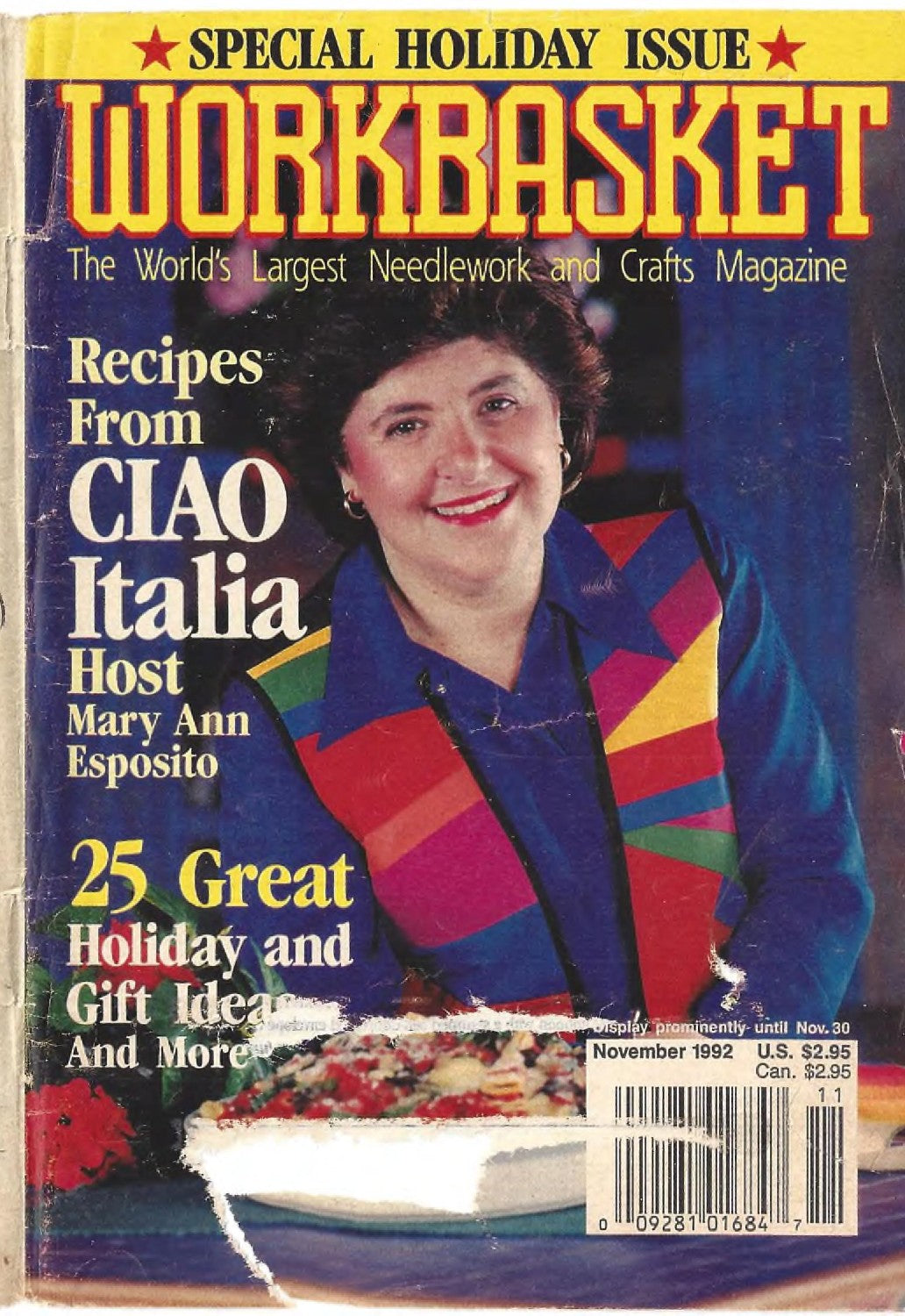Workbasket (The World’s Largest Needlework and Crafts Magazine), October/November 1992 (Volume 58, Number 1) – Special Holiday Issue