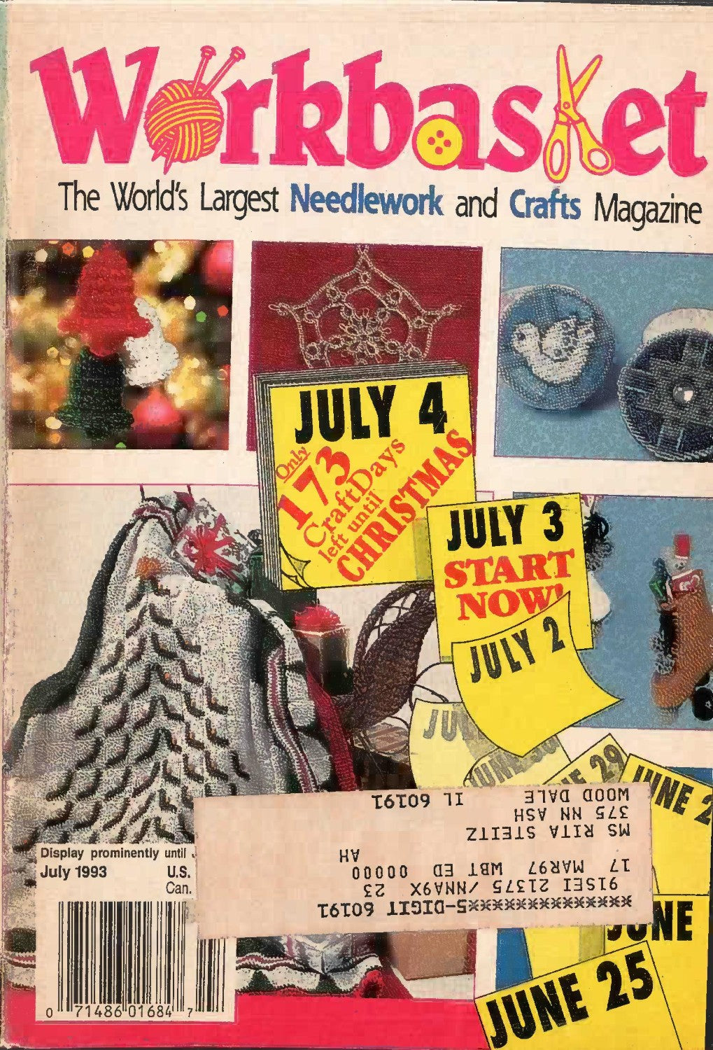 The Workbasket and Home Arts Magazine, June/July 1993 (Volume 58, Number 5)