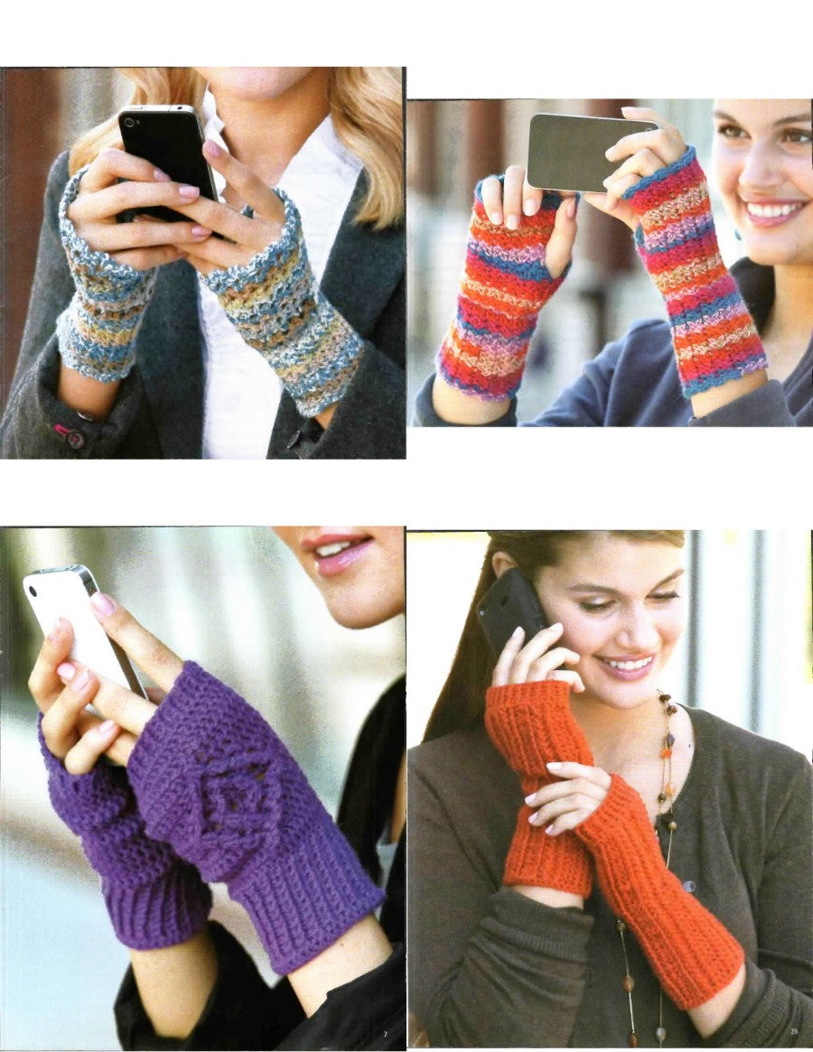 Texting Mitts — Leisure Arts Leaflet 5938, 2013