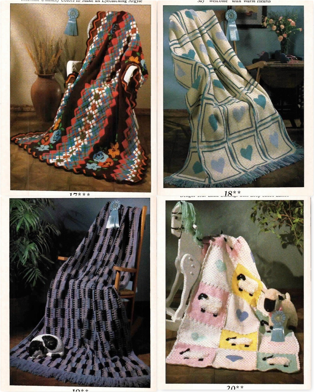 Crochet Fantasy Afghans – 1990’s Best Afghans! 25 Winning Designs You Can Make, January 1990 (Vol. 9 No. 1 / Issue 56)