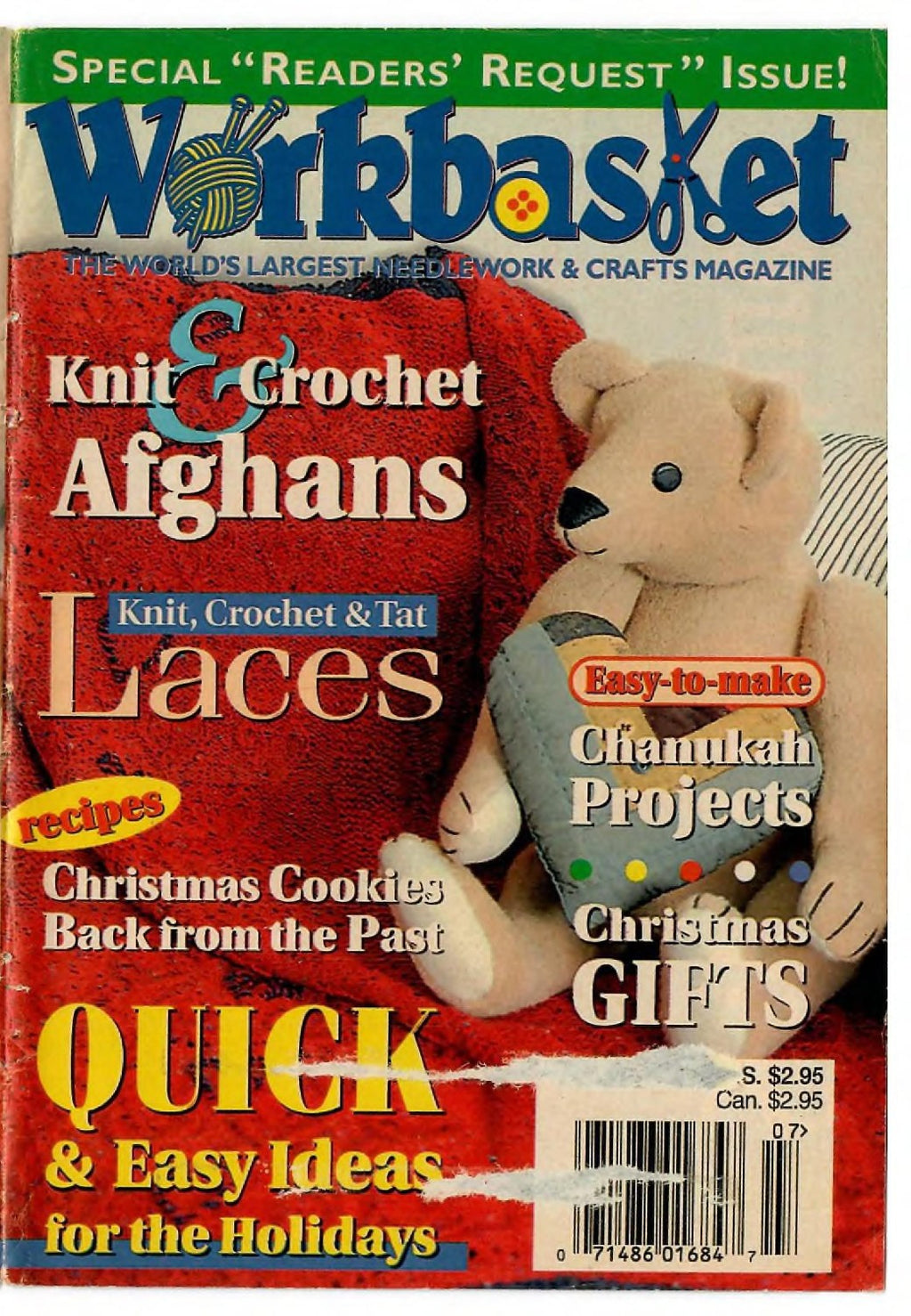 Workbasket (The World’s Largest Needlework & Crafts Magazine), December/January 1996 (Volume 61, Number 2) – Special “Readers’ Request” Issue