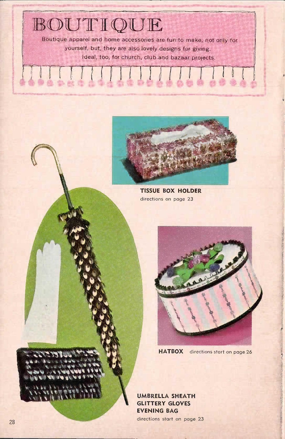 Craft House “Make Your Own” Boutique and Fashion with Sequins and Design Trims – No. 6360 (1967)