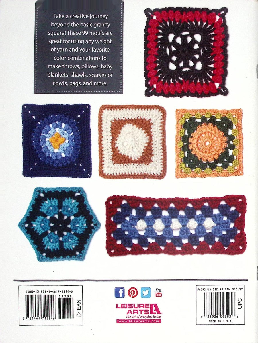 99 Granny Squares — Leisure Arts #6393, 2015