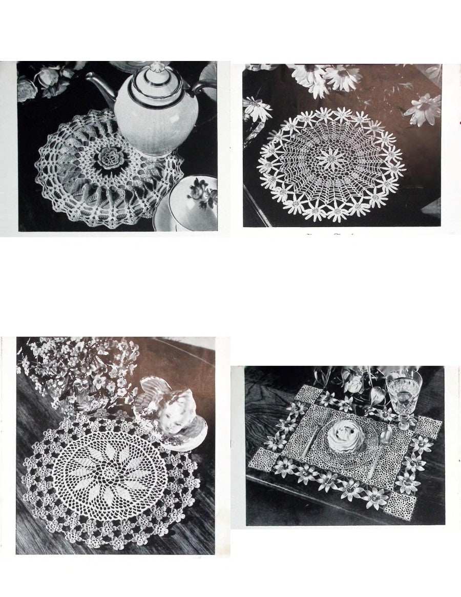 Flower Doilies and a New Pansy Doily — American Thread Star Book No. 64, 1949
