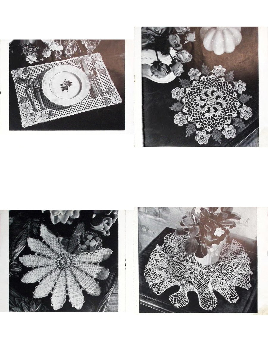 Flower Doilies and a New Pansy Doily — American Thread Star Book No. 64, 1949