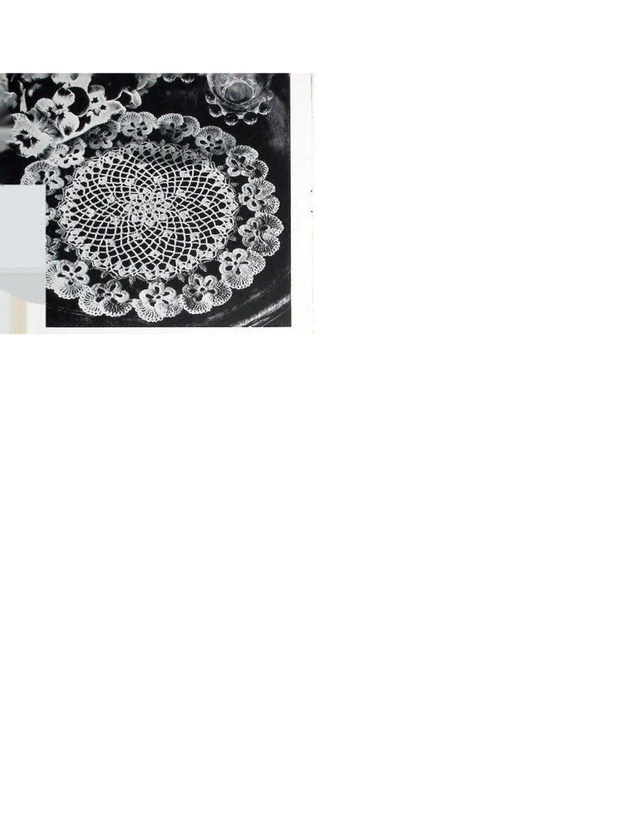 Flower Doilies and a New Pansy Doily — American Thread Star Book No. 64, 1949