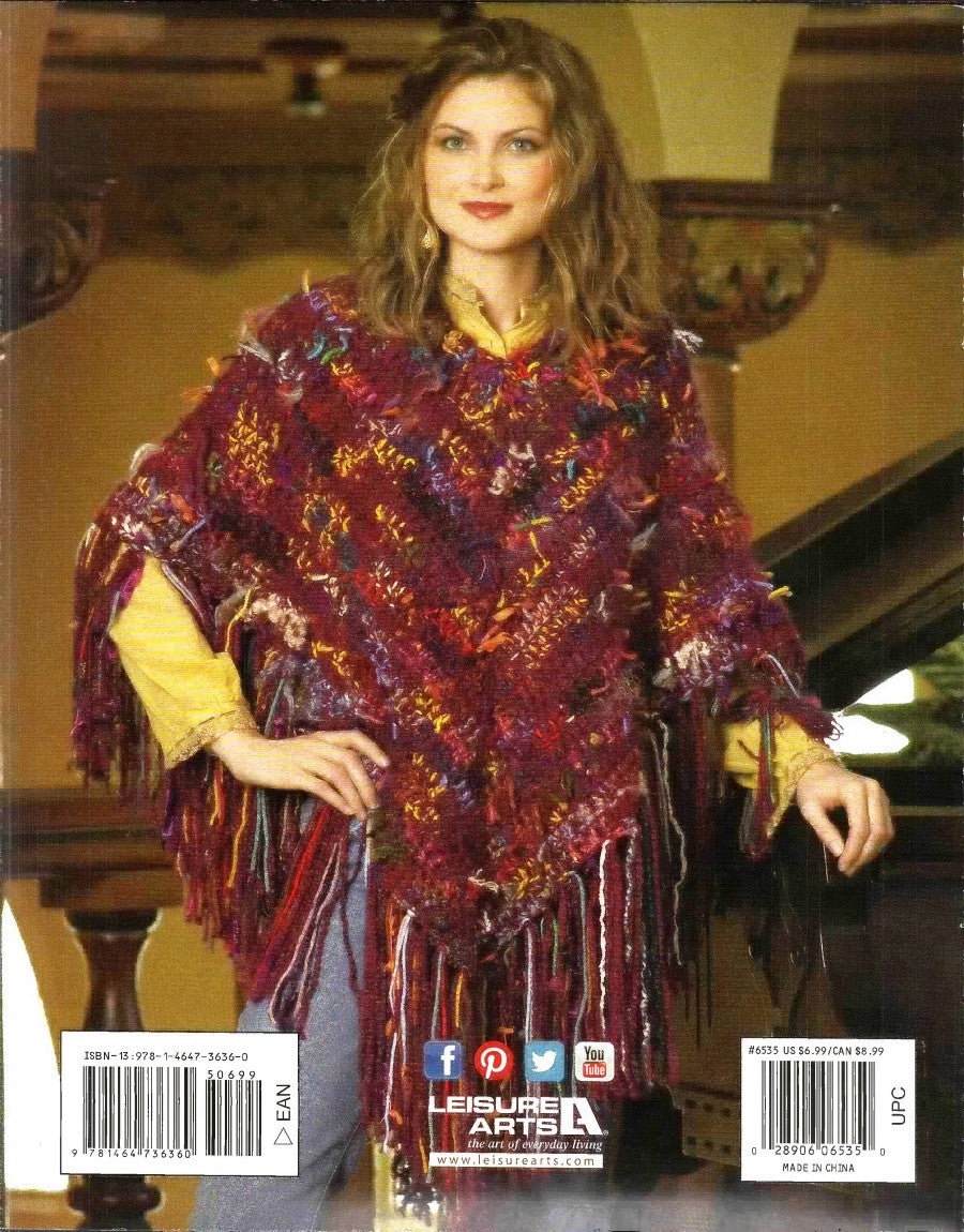 Completely Cozy Wraps — Leisure Arts Leaflet 6535, 2014