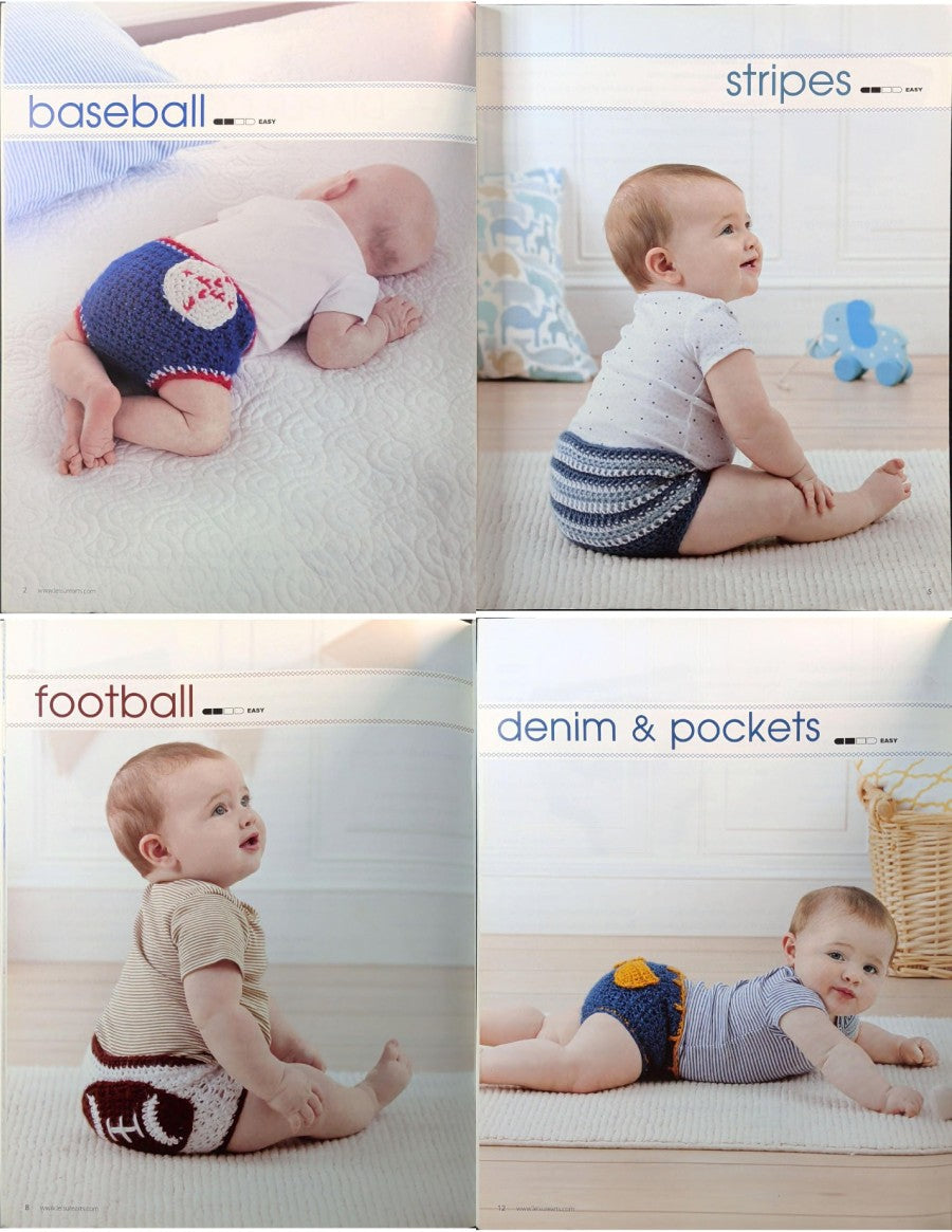 Sweet & Sporty Diaper Covers — Leisure Arts 6719, 2016
