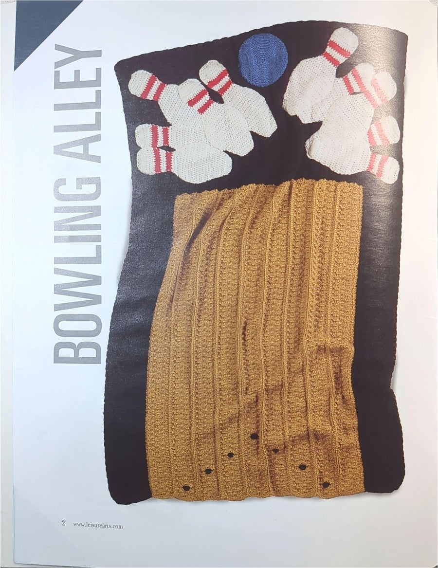 Sportacular Afghans — Leisure Arts 6828, 2017