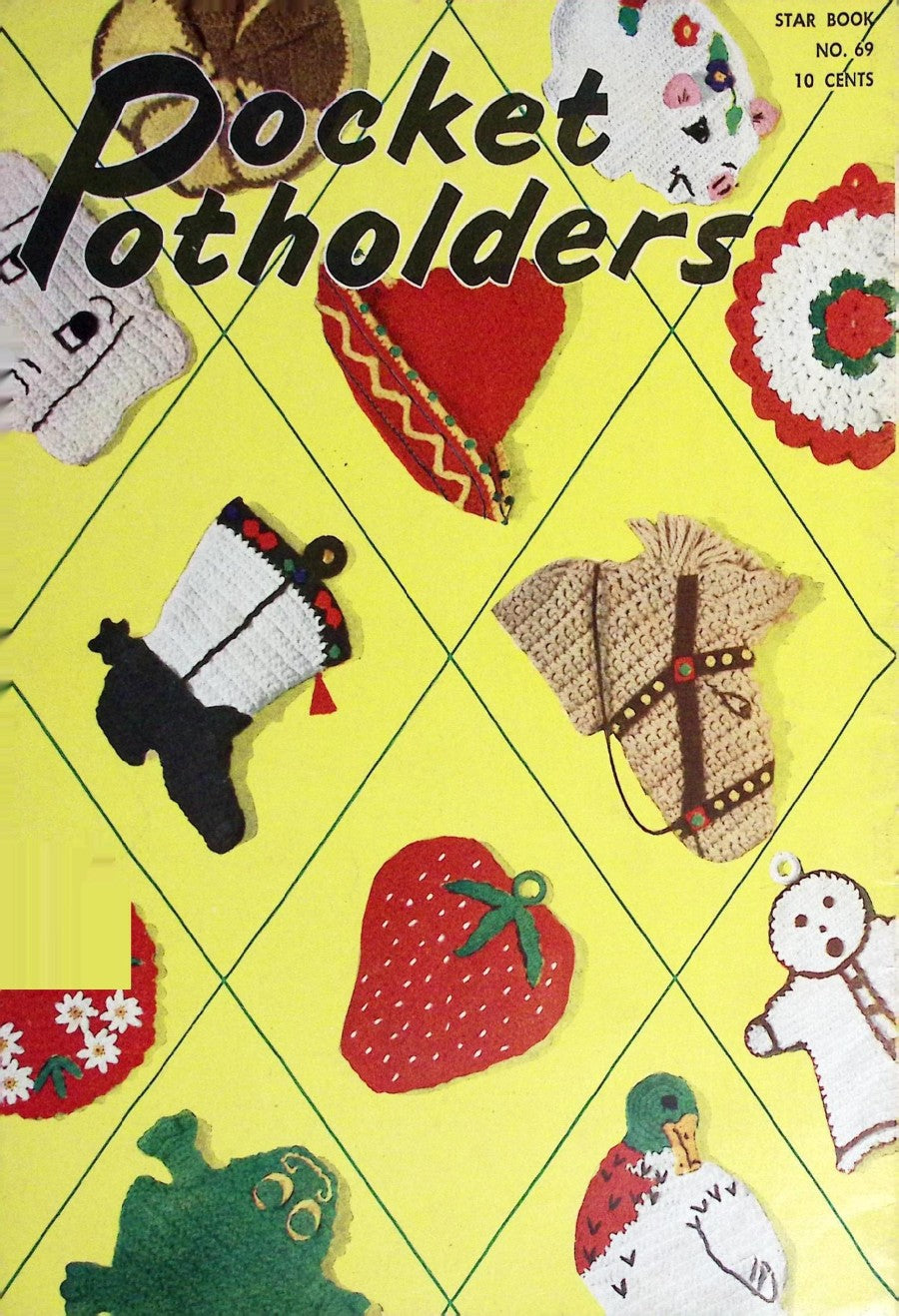 Pocket Potholders — American Thread Star Book No. 69, 1950