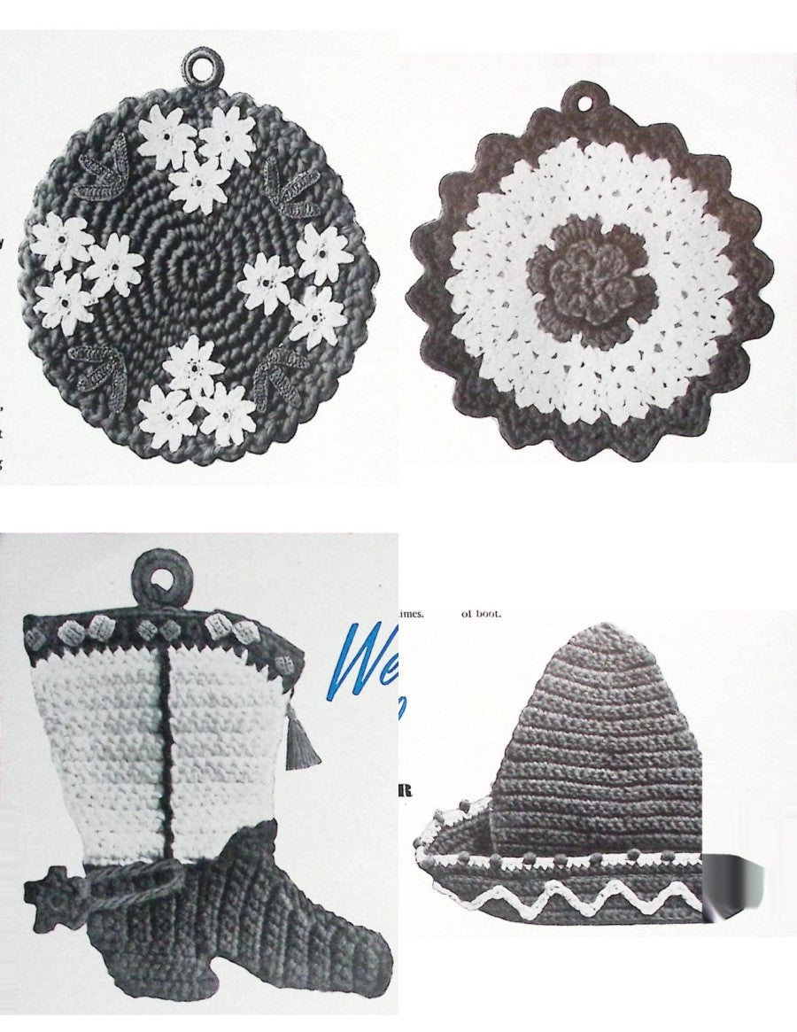 Pocket Potholders — American Thread Star Book No. 69, 1950