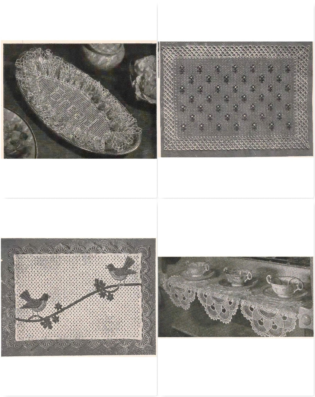 Doilies to Treasure — Lily Book 1600 (vintage, circa 1940s–1950s)