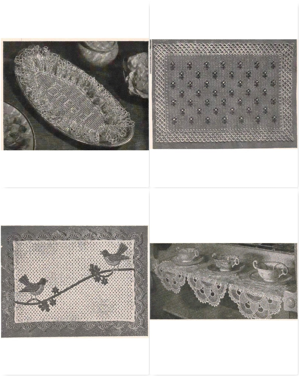 Doilies to Treasure — Lily Book 1600 (vintage, circa 1940s–1950s)
