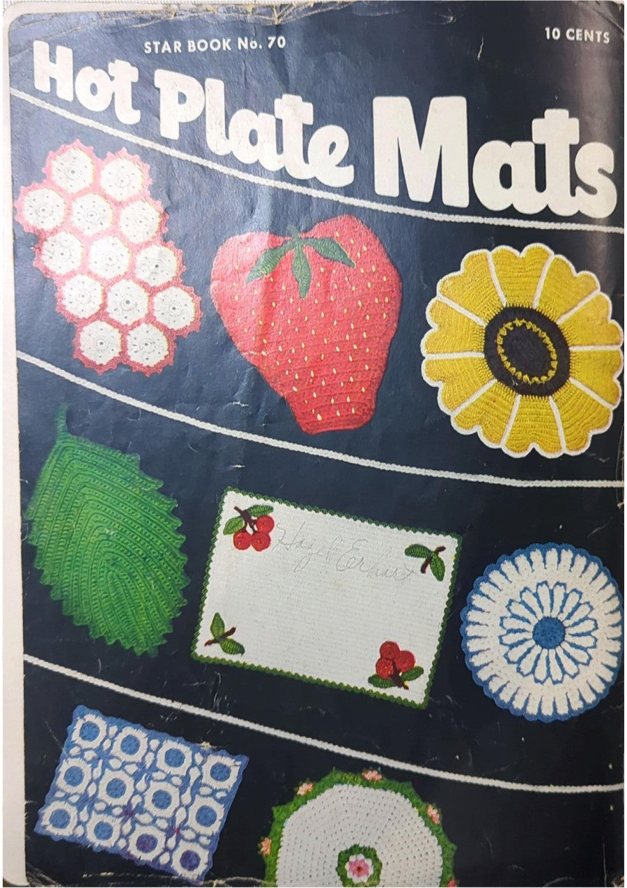 Hot Plate Mats — American Thread Star Book No. 70, 1950