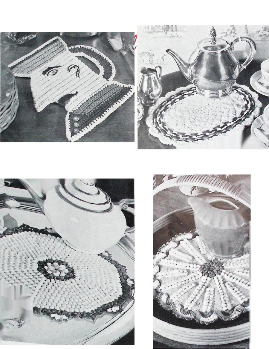 Hot Plate Mats — American Thread Star Book No. 70, 1950