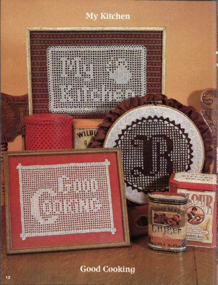 Say It With Filet Crochet #7842 (1984)