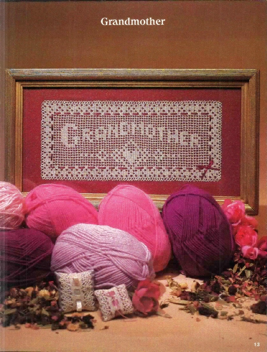 Say It With Filet Crochet #7842 (1984)