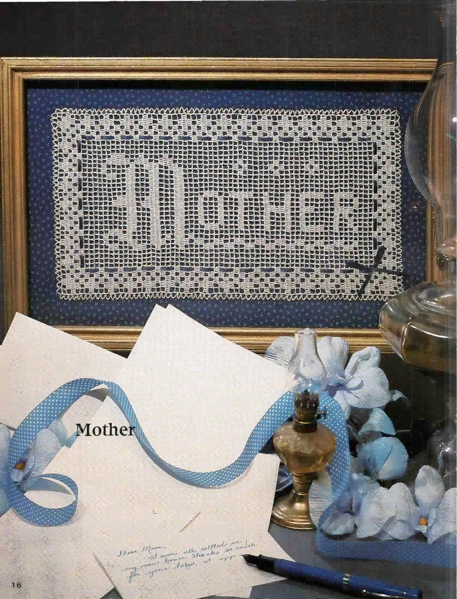 Say It With Filet Crochet #7842 (1984)
