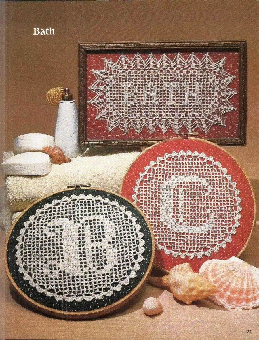 Say It With Filet Crochet #7842 (1984)