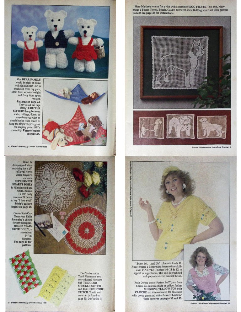 Women’s Household Crochet, Vol. 8 No. 2 — Summer 1989