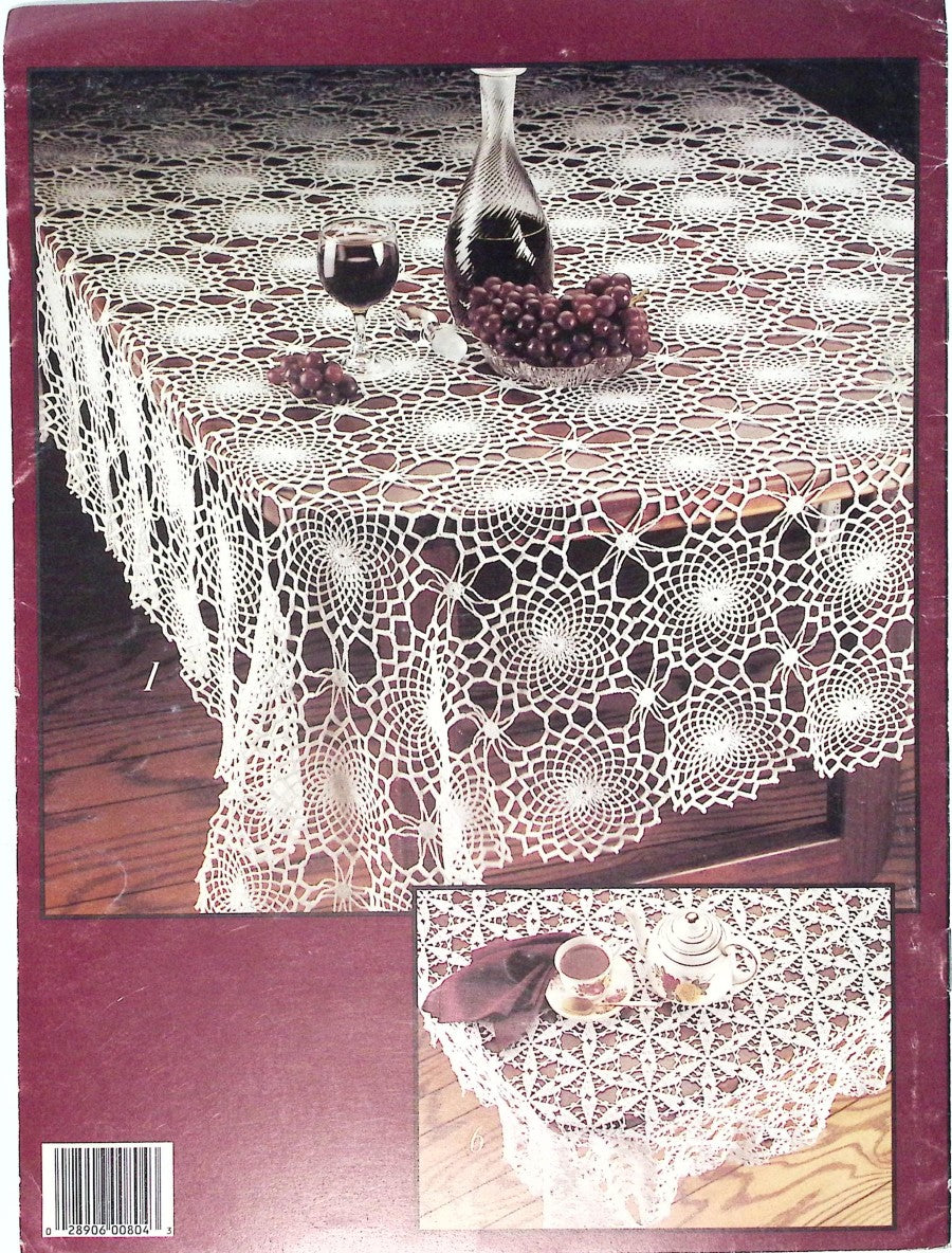 Motif Tablecloths to Crochet — Leisure Arts Leaflet 804, 1989