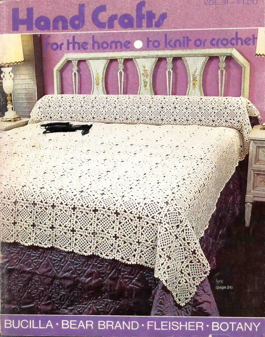 Hand Crafts for the Home — to Knit or Crochet, Vol. 81 (c. 1970s)
