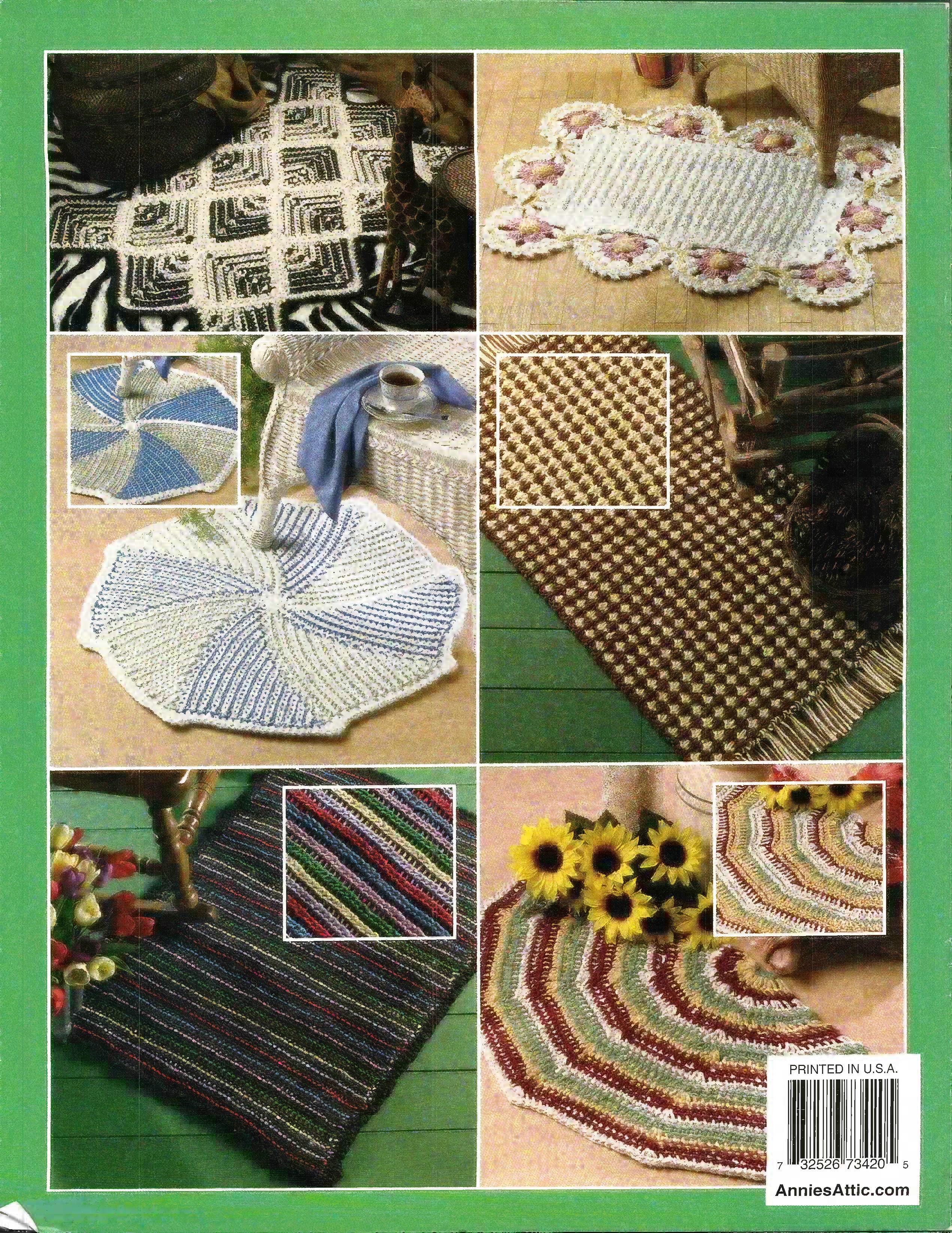 Crochenit Accent Rugs, Annie’s Attic 873420, circa 2001