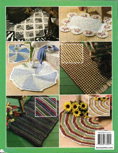 Crochenit Accent Rugs, Annie’s Attic 873420, circa 2001
