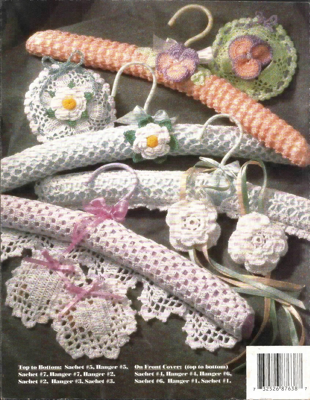 Thread Crochet Hangers & Sachets, Annie’s Attic 87F38, 1992