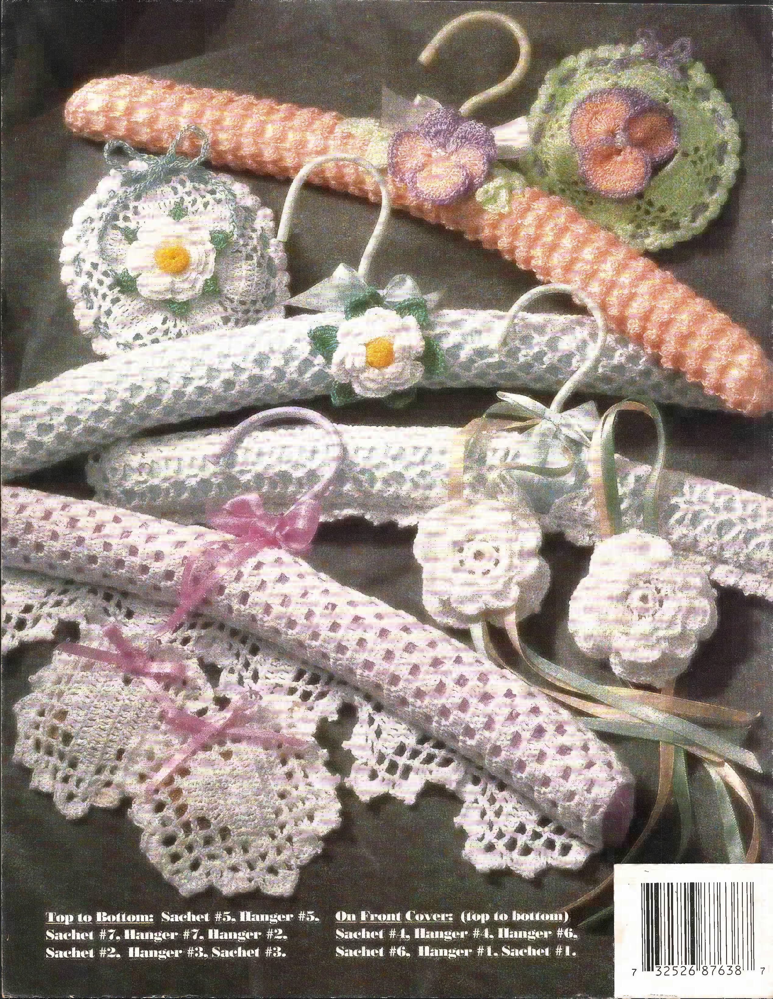 Thread Crochet Hangers & Sachets, Annie’s Attic 87F38, 1992