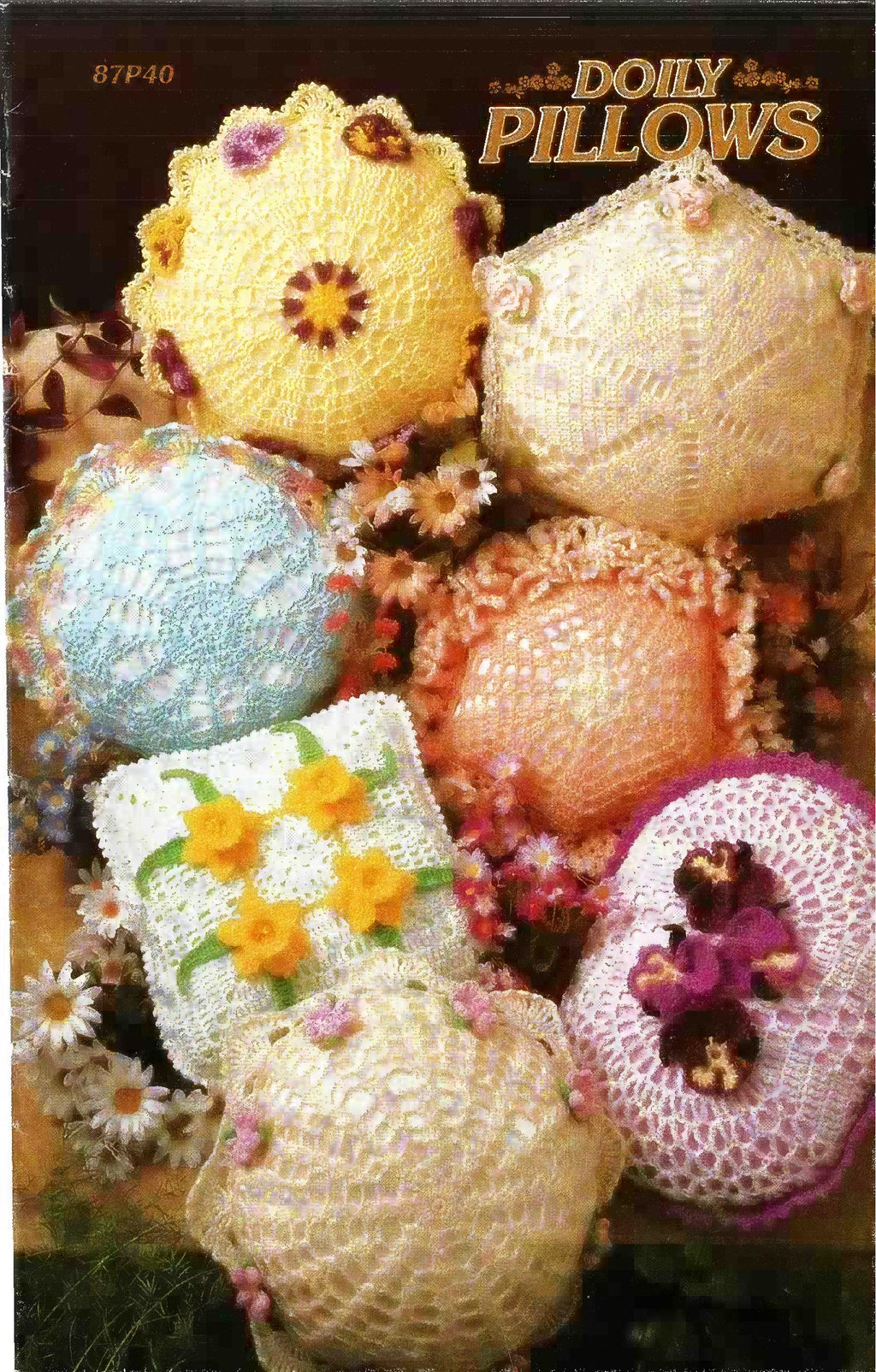 Super Doily Pillows, Annie’s Attic 87P40, circa 1994