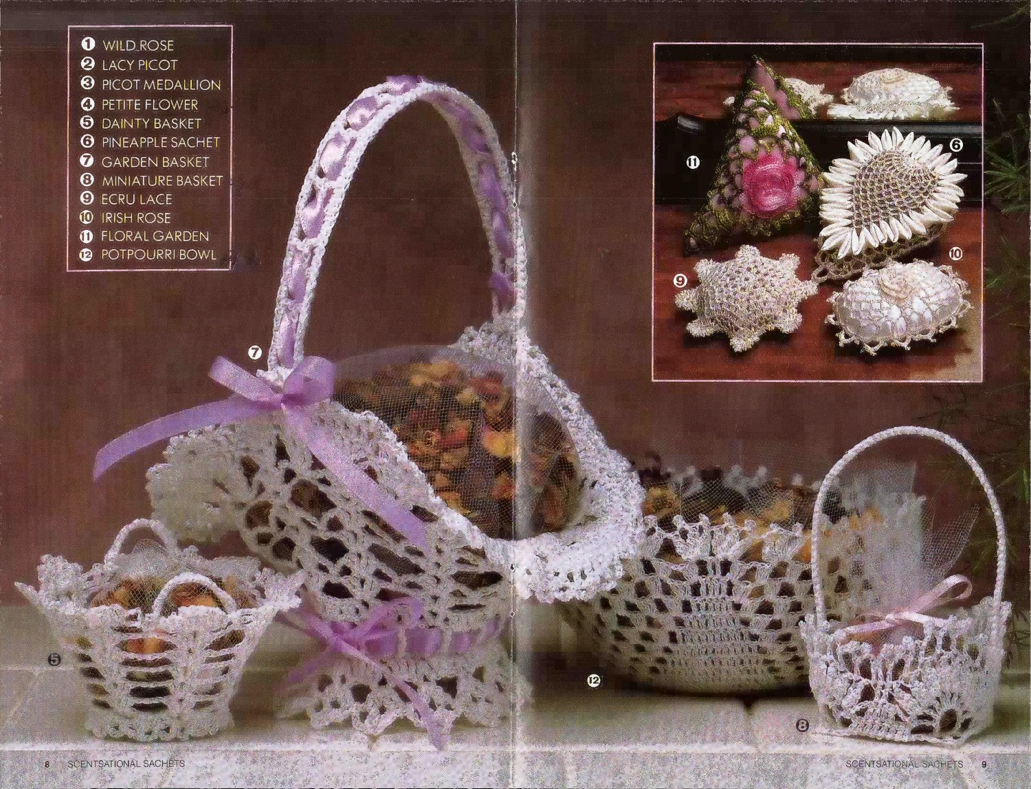 Scentsational Sachets, Annie’s Attic 87F36, circa 1989