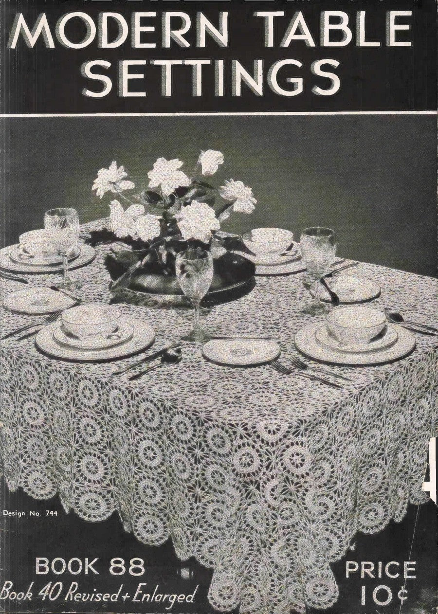 Modern Table Settings, Book No. 88, 1937