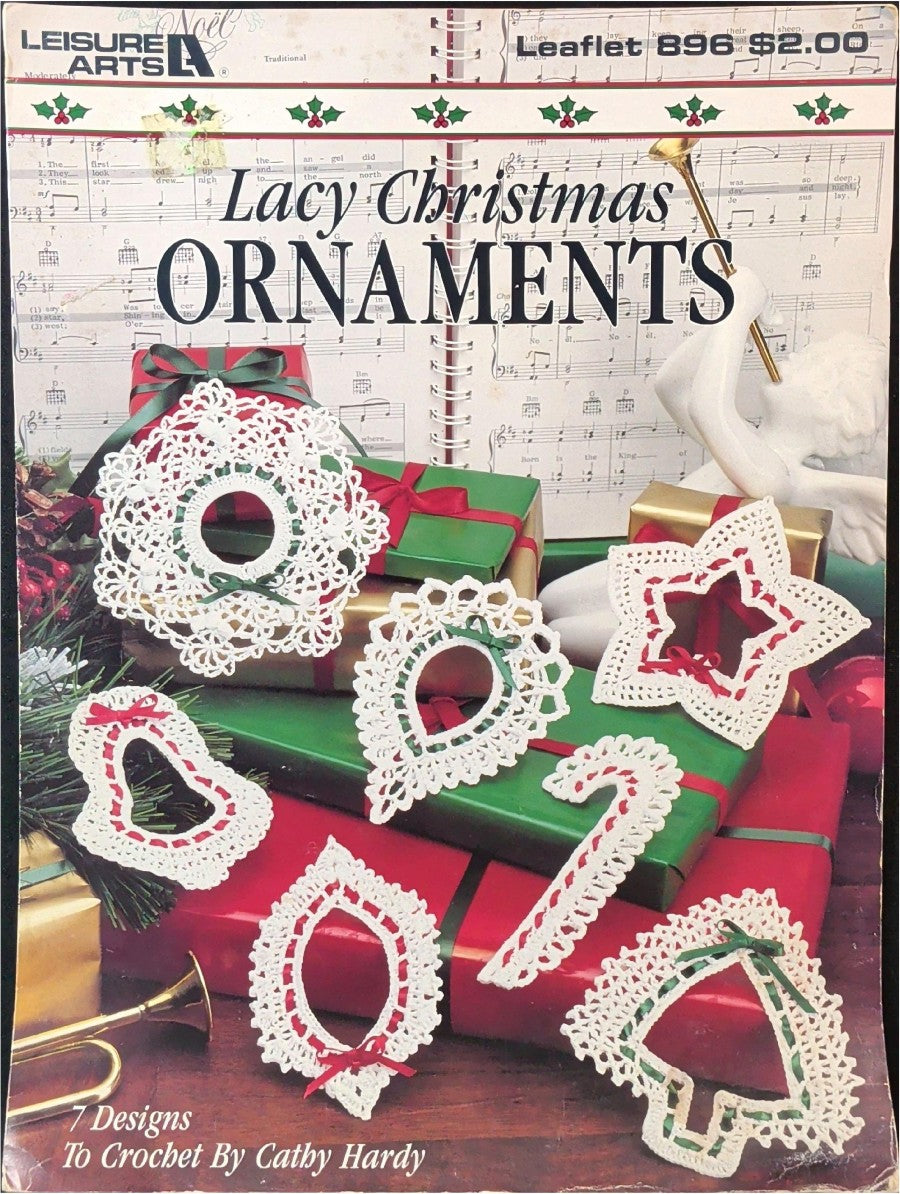 Lacy Christmas Ornaments — Leisure Arts Leaflet 896, 1990