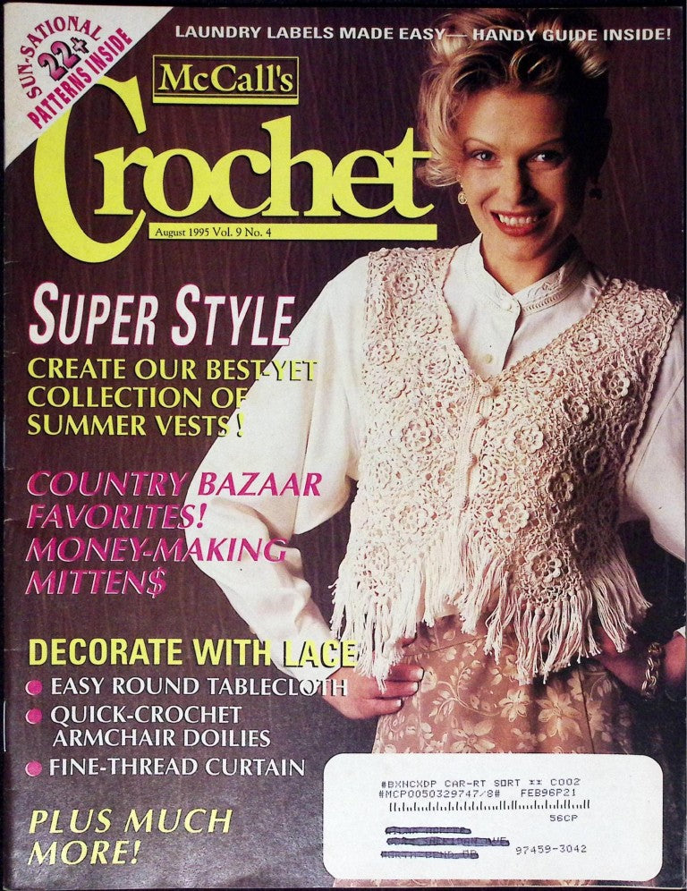 McCall’s Crochet, Vol. 9 No. 4 — August 1995