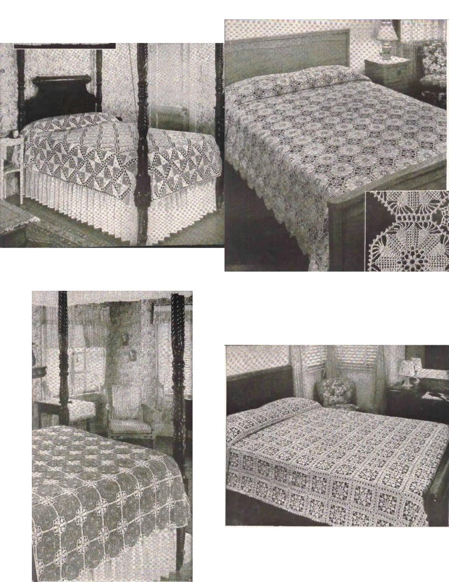 Crocheted Bedspreads — Lily Book 900, (c. mid-1940s)